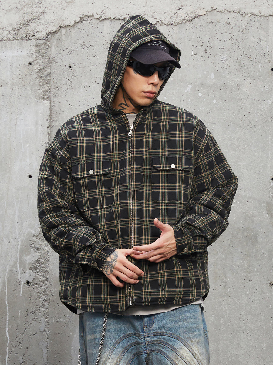 F2CE Plaid Hooded Jacket