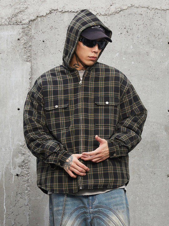 F2CE Plaid Hooded Jacket