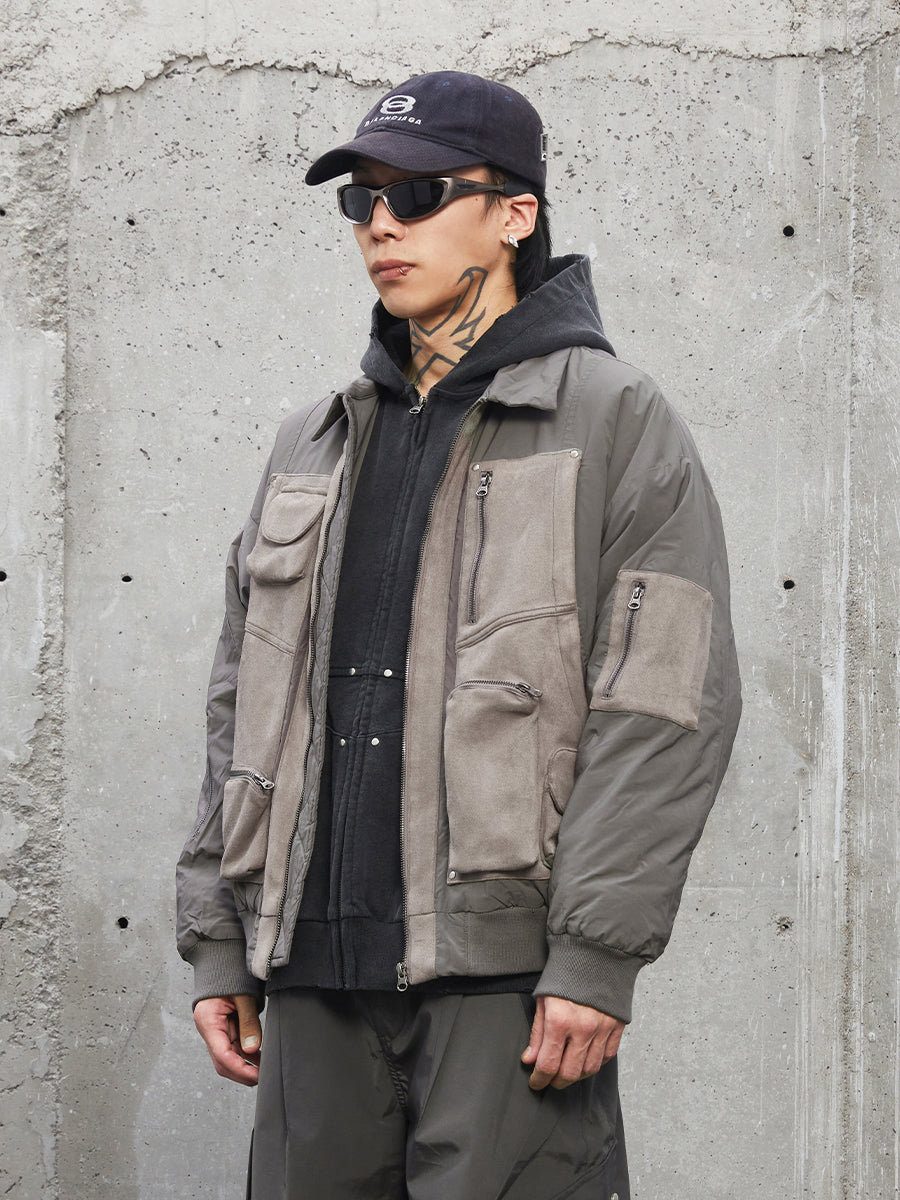 F2CE Multi Pockets Bomber Flight Jacket