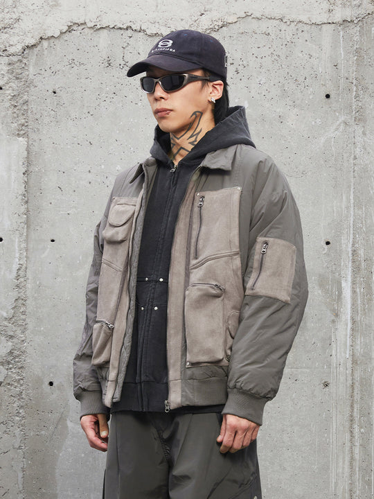 F2CE Multi Pockets Bomber Flight Jacket
