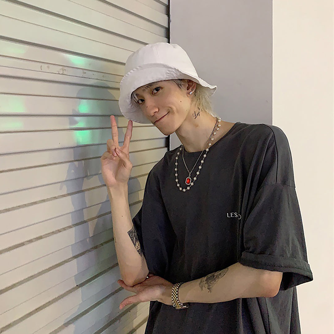 NboStore Pearl Stitching Red Gemstone Necklace | Face 3 Face