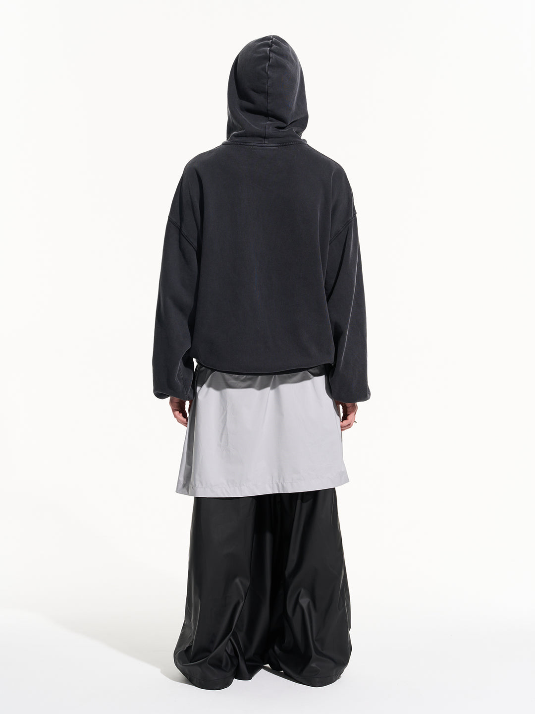 BLIND NO PLAN Patterned Printed Washed Hoodie