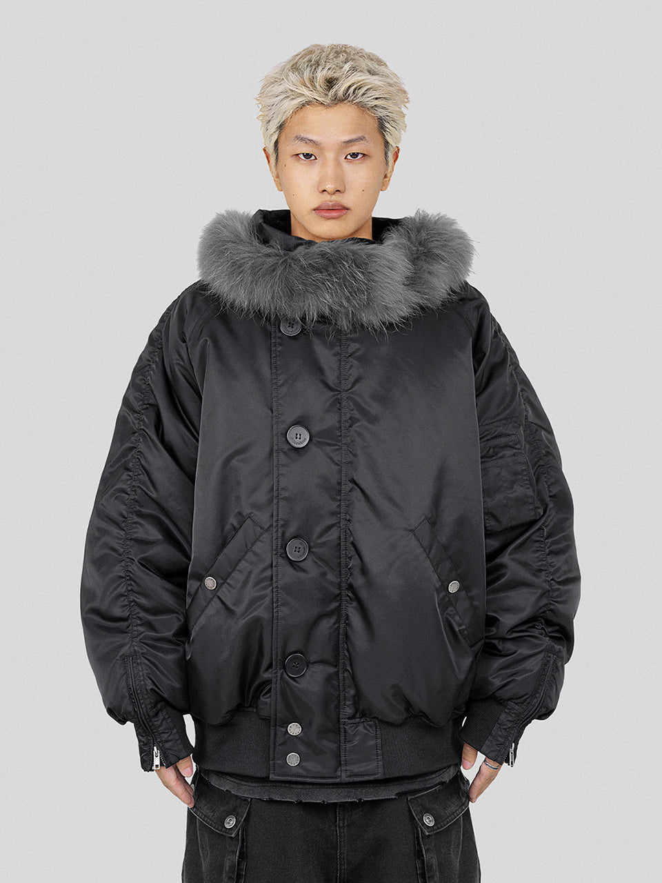 UNDERWATER  N-2B Waterproof Nylon Bomber Jacket