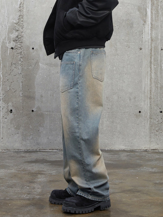 F2CE Vintage Wash Front Pockets Denim Jeans