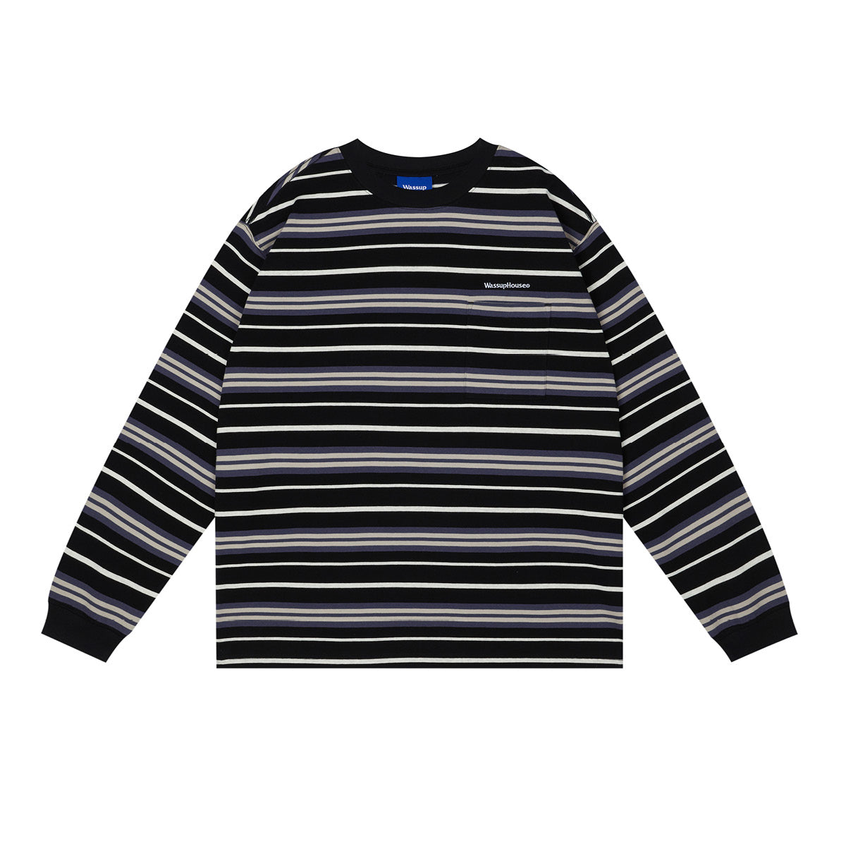 Wassup House Multi Color Striped Long Sleeved Tee