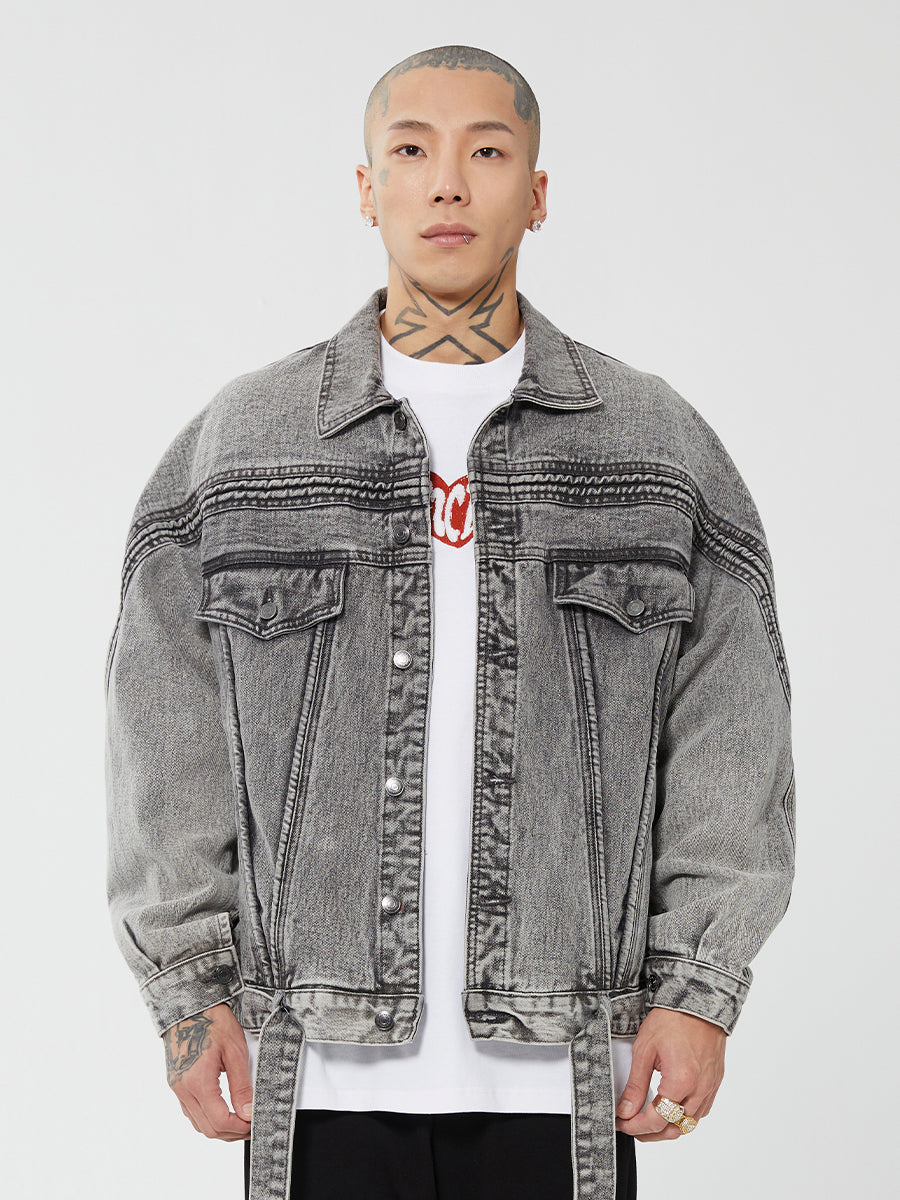 F2CE Vintage Washed Denim Jacket | Face 3 Face