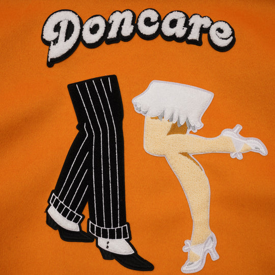 DONCARE Legs Varsity Baseball Jacket | Face 3 Face