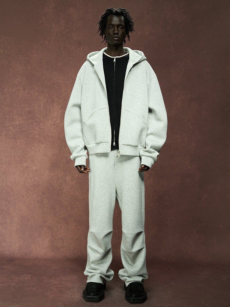 YADcrew 350g Heavyweight Pleated Sweat Pants