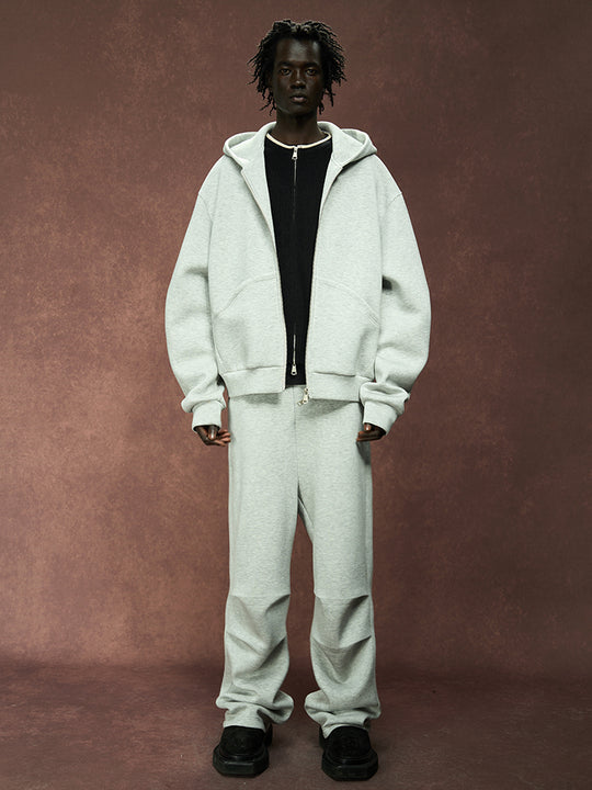 YADcrew 350g Heavyweight Pleated Sweat Pants