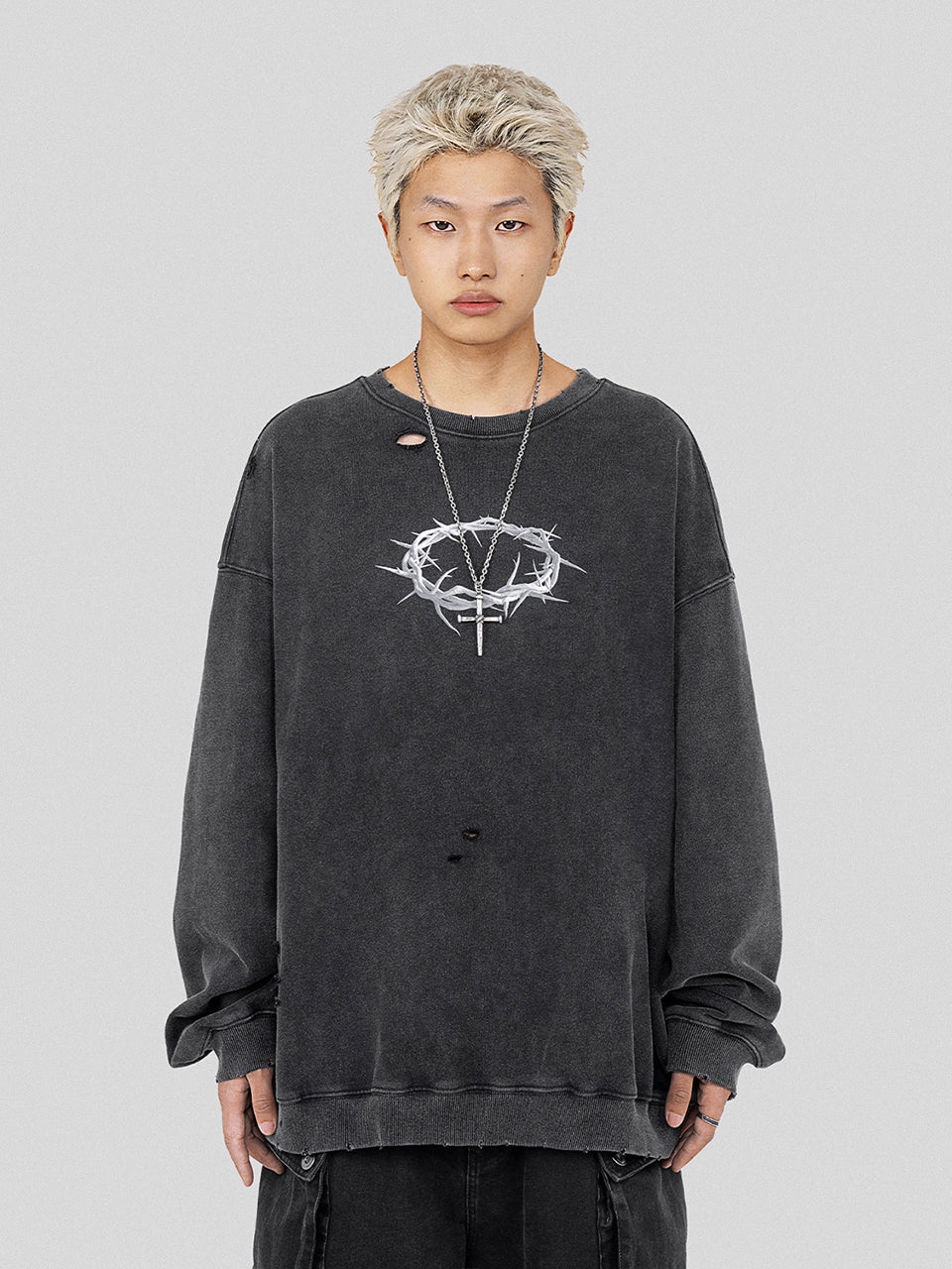 UNDERWATER Wormhole Destruction Thorns Printed Sweatshirt