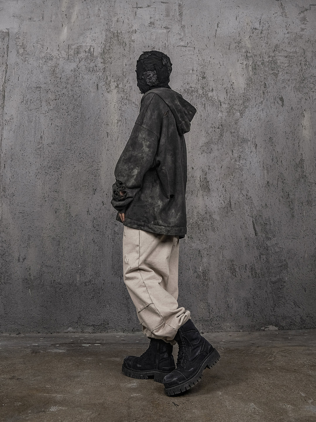 UNDERWATER Wasteland Distressed Drawstring Sweatpants