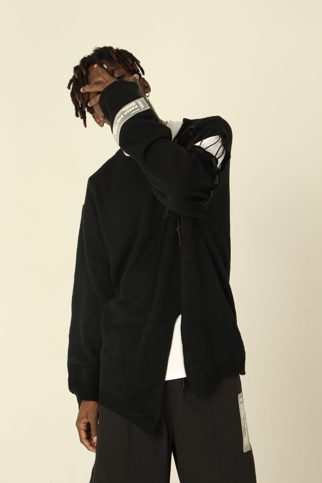 Harsh and Cruel Destruction Knit Sweater | Face 3 Face