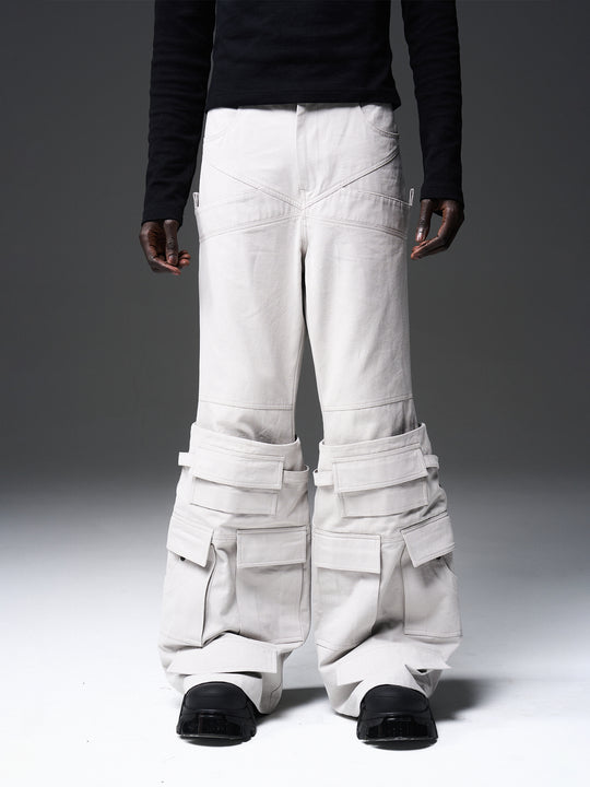 BLIND NO PLAN x BLACK8 Heavy Crafted Tube Boots Work Pocket Trousers