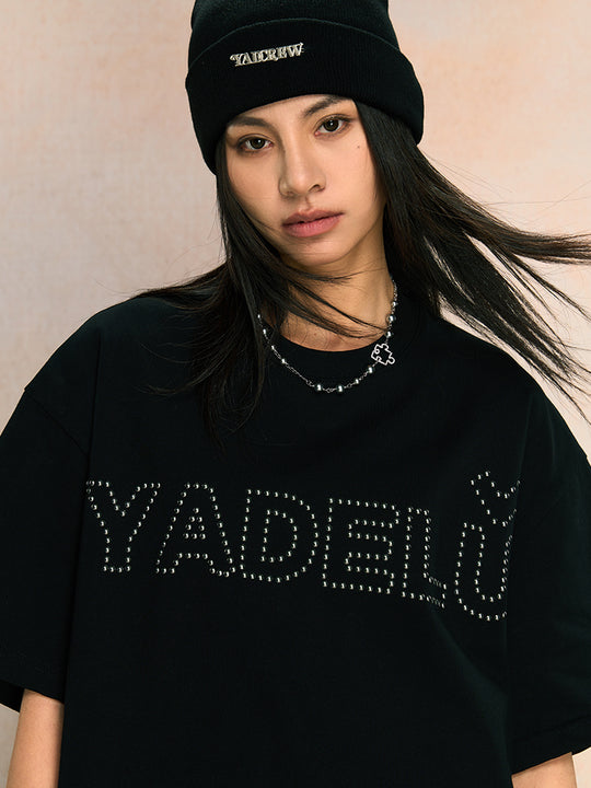 YADcrew Metallic Hot Bead Craft Tee