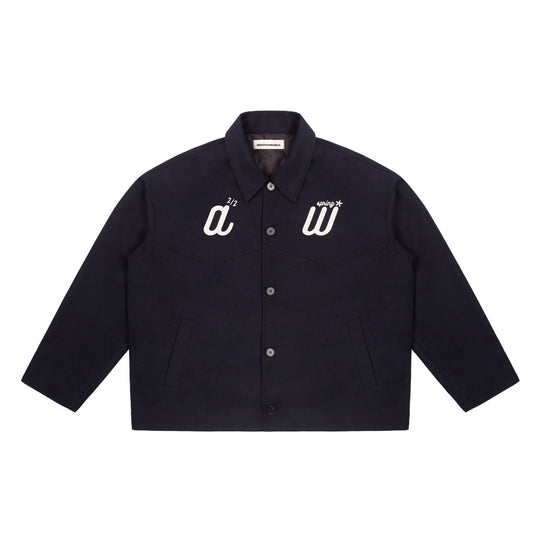 ANTIDOTE Letter Logo Embroidered Loose Jacket | Face 3 Face