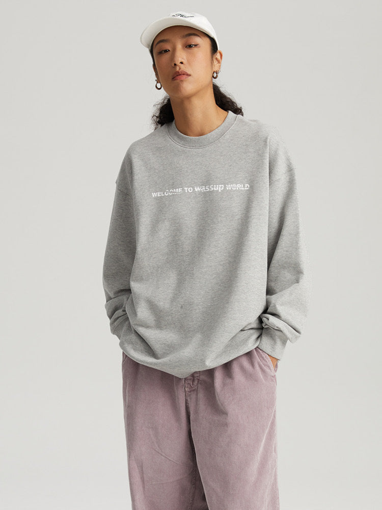 Wassup House Cutting Logo Sweatshirt