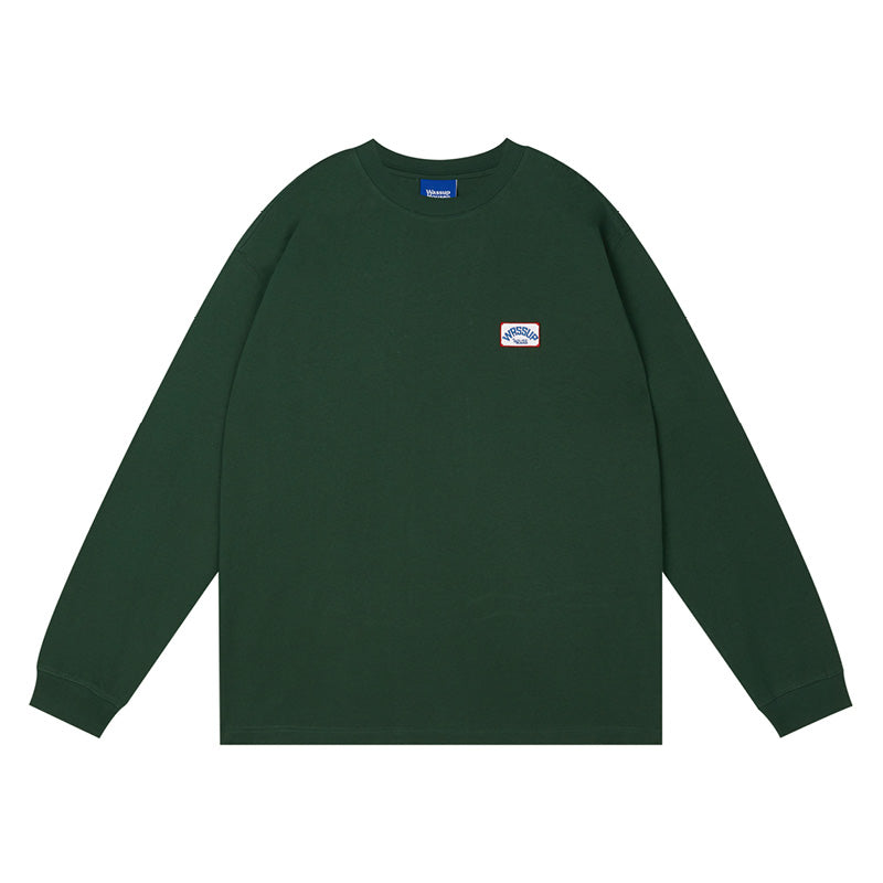 Wassup House Retro Logo Embroidery Chapter Long Sleeved Tee