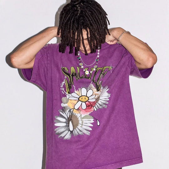 SALUTE Daisy Sunflower Smiley Flower Tee | Face 3 Face