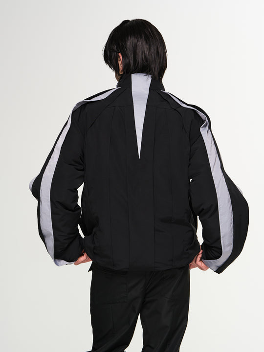 BLIND NO PLAN Multi Piece Color Blocking Fly Hank Jacket