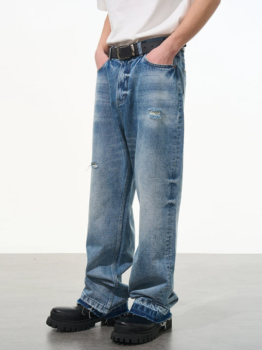 Harsh and Cruel Ripped Washed Denim