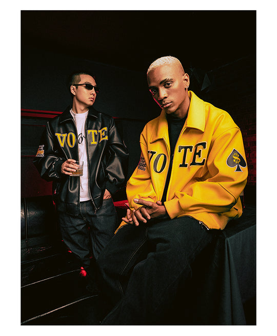 VOTE Spades VOTE CLUB Leather Jacket