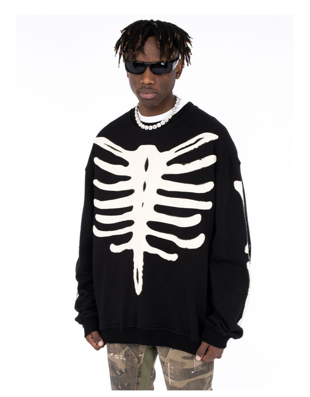 Patch Skeleton Sweatshirts