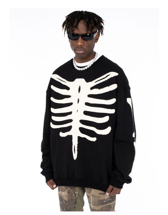 Patch Skeleton Sweatshirts