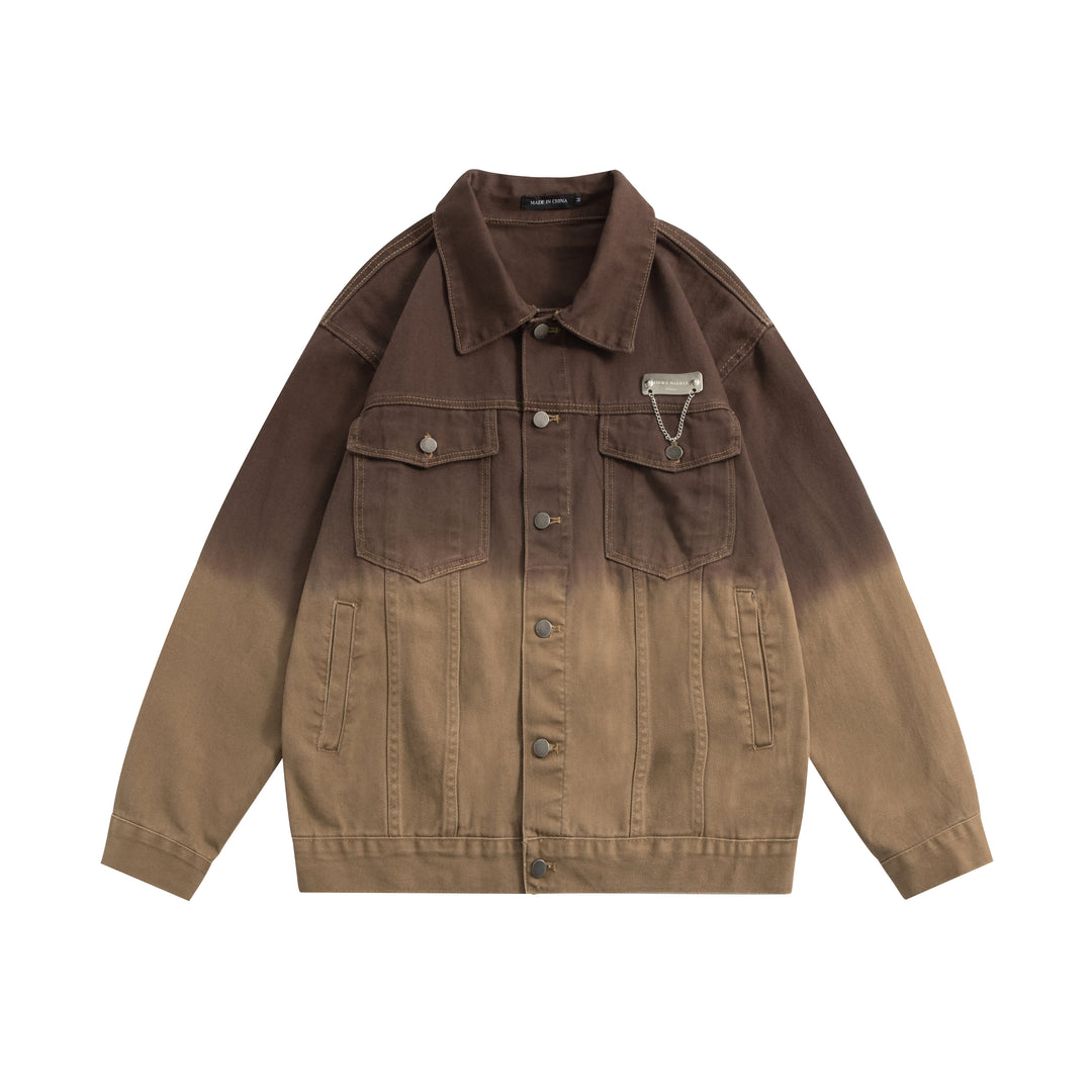 F3F Select Embroidered Tie Dye Denim Jacket