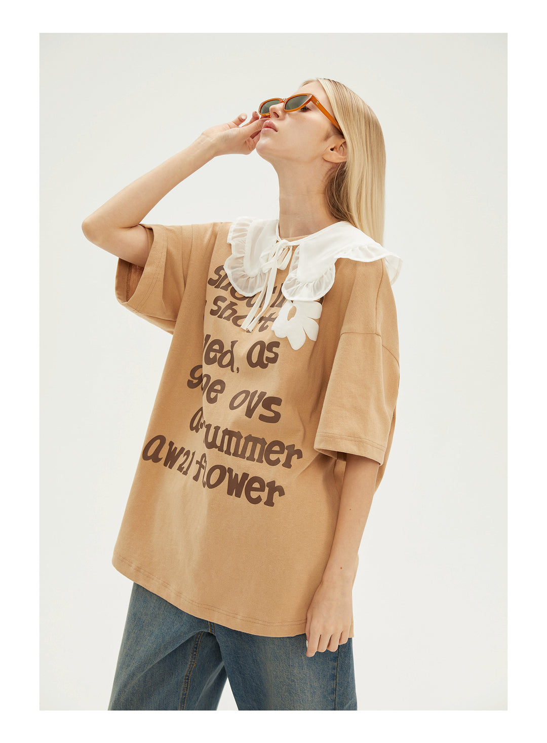 EMPTY REFERENCE Floral Letter Tee