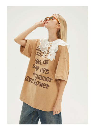 EMPTY REFERENCE Floral Letter Tee