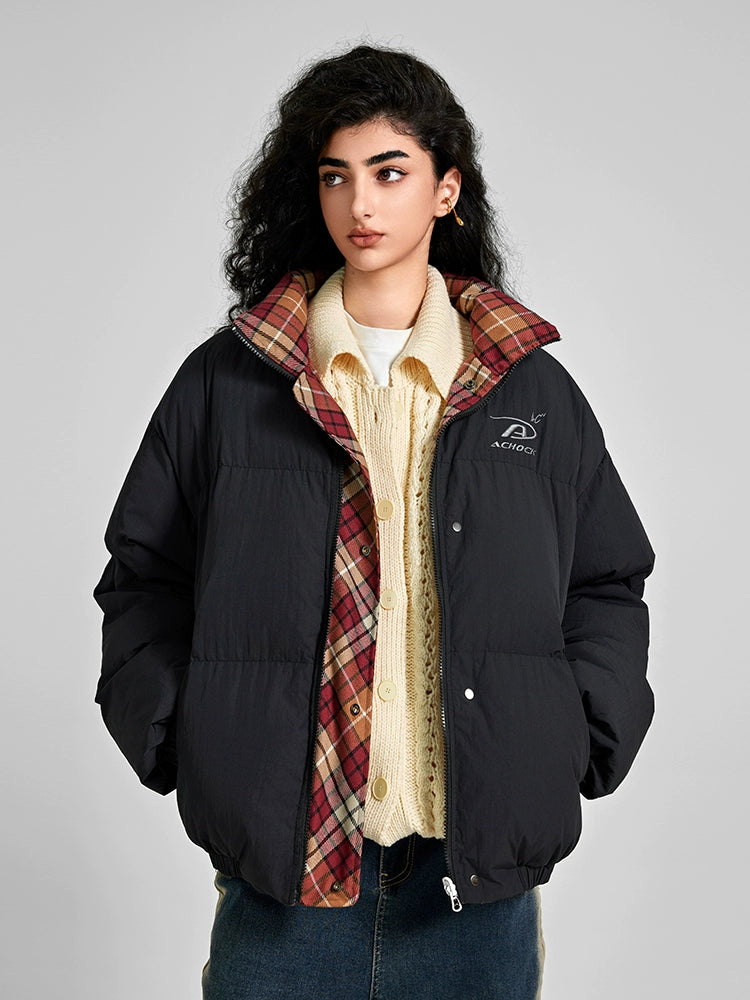 Achock Plaid Reversible Cotton Jacket
