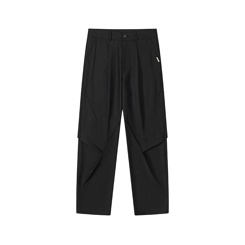 Harsh and Cruel Pleat Split & 3D Cut Suit Pants