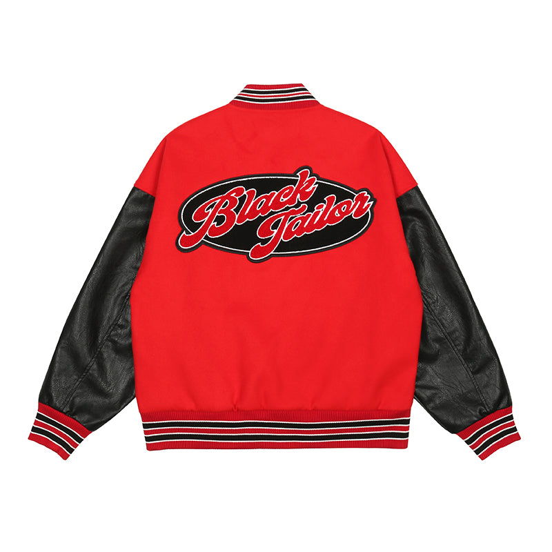 Logo Embroidery Varsity Jacket