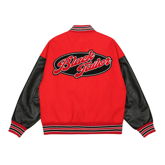 Logo Embroidery Varsity Jacket