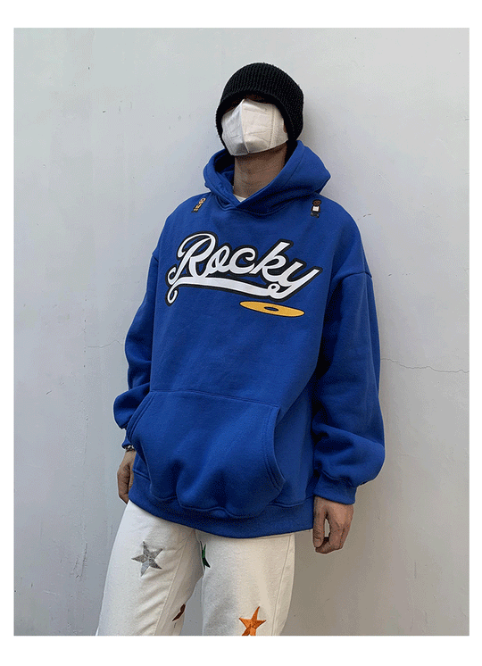 Letter Smile Printing Hoodie