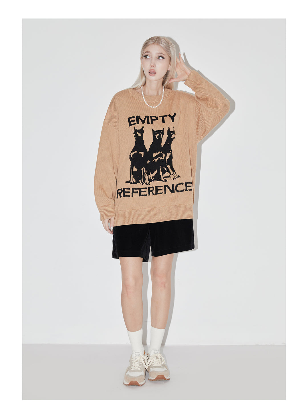 EMPTY REFERENCE Doberman Knit Sweater