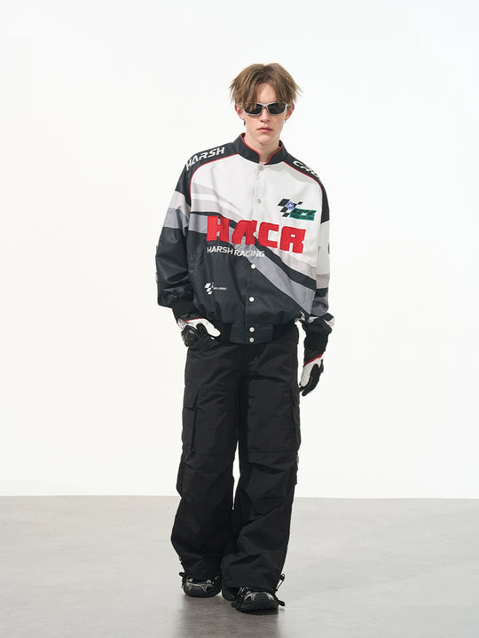 Harsh and Cruel Retro Embroidered Racing Jacket