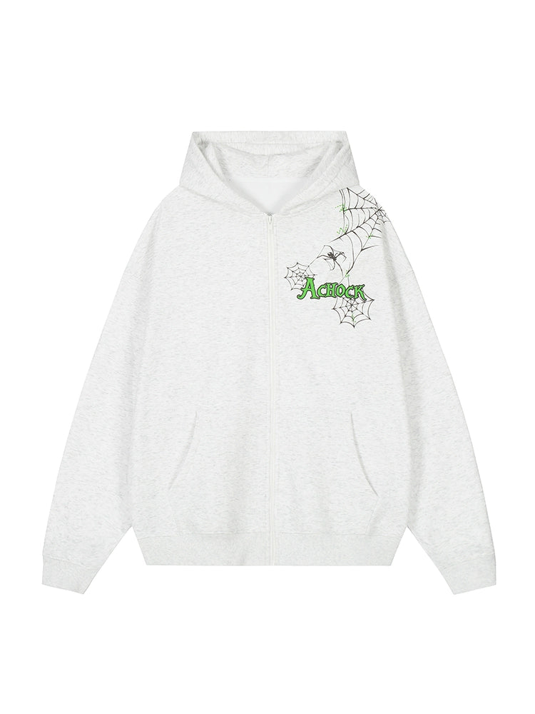 Achock Spider Web Foam Hoodie