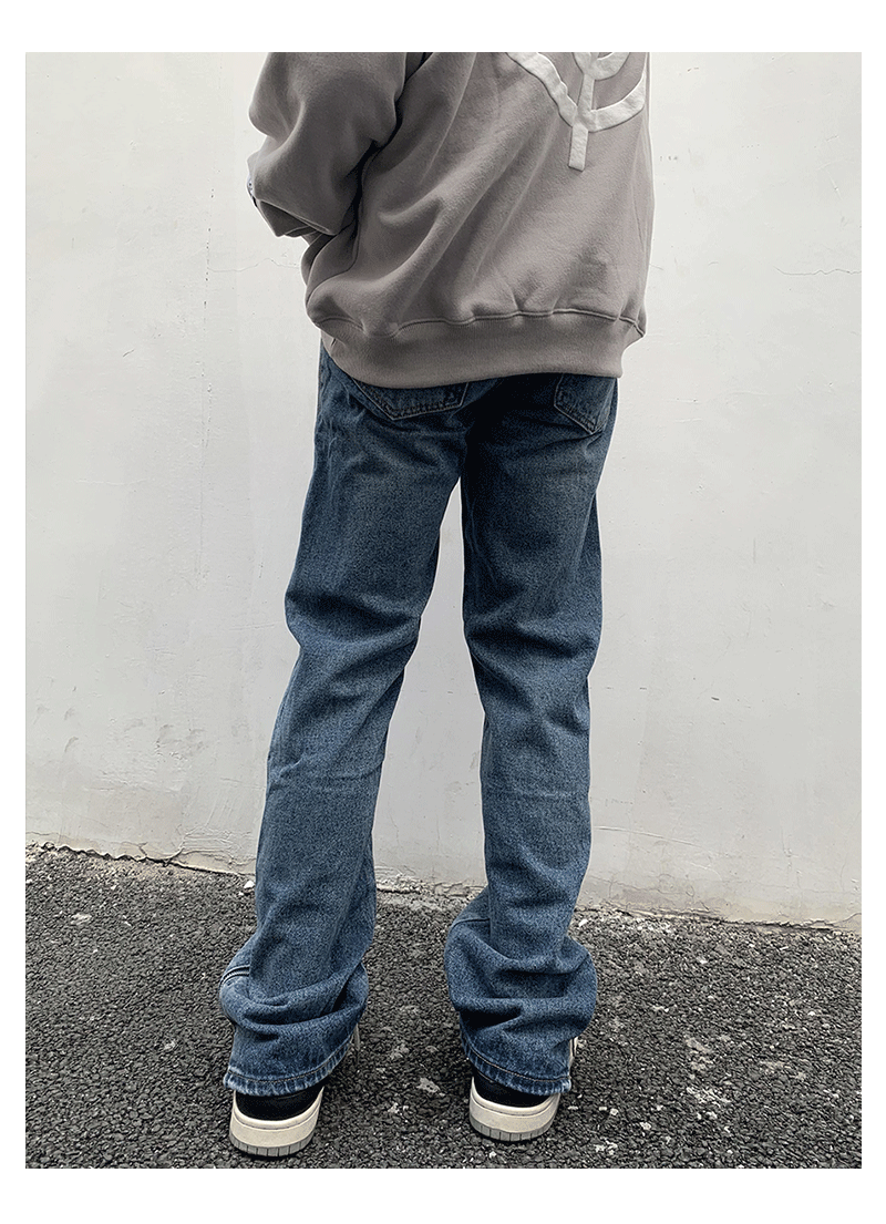 Side Zipper Design Denim Jeans