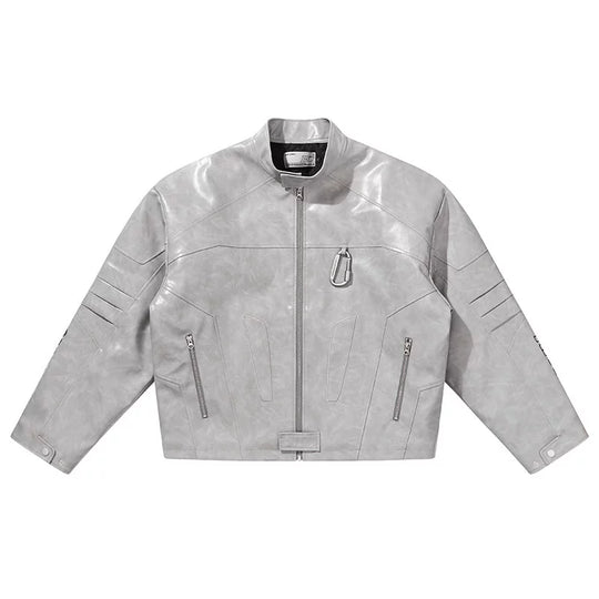 Harsh and Cruel Deconstructed Patchwork Leather Jacket