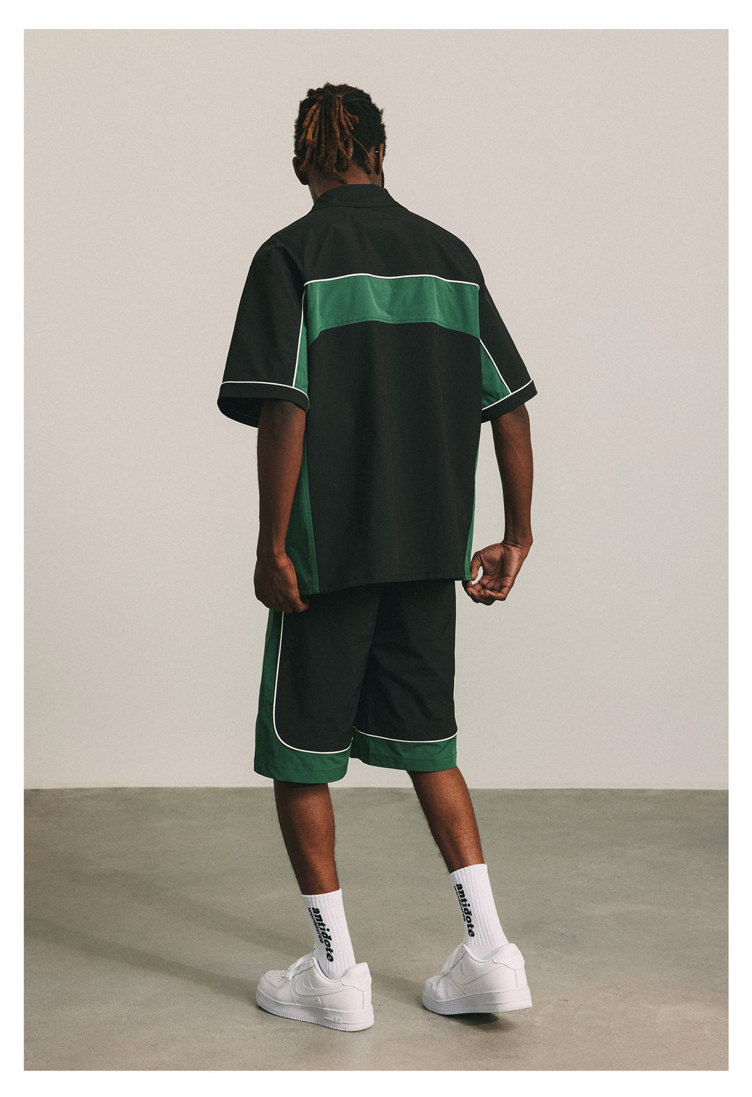 ANTIDOTE Splicing Nylon Five Part Shorts