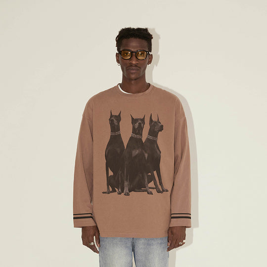 EMPTY REFERENCE Doberman Long Sleeved Tee | Face 3 Face