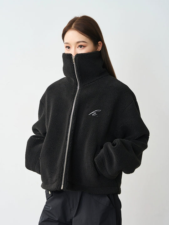 Harsh and Cruel Embroidered Sherpa Jacket