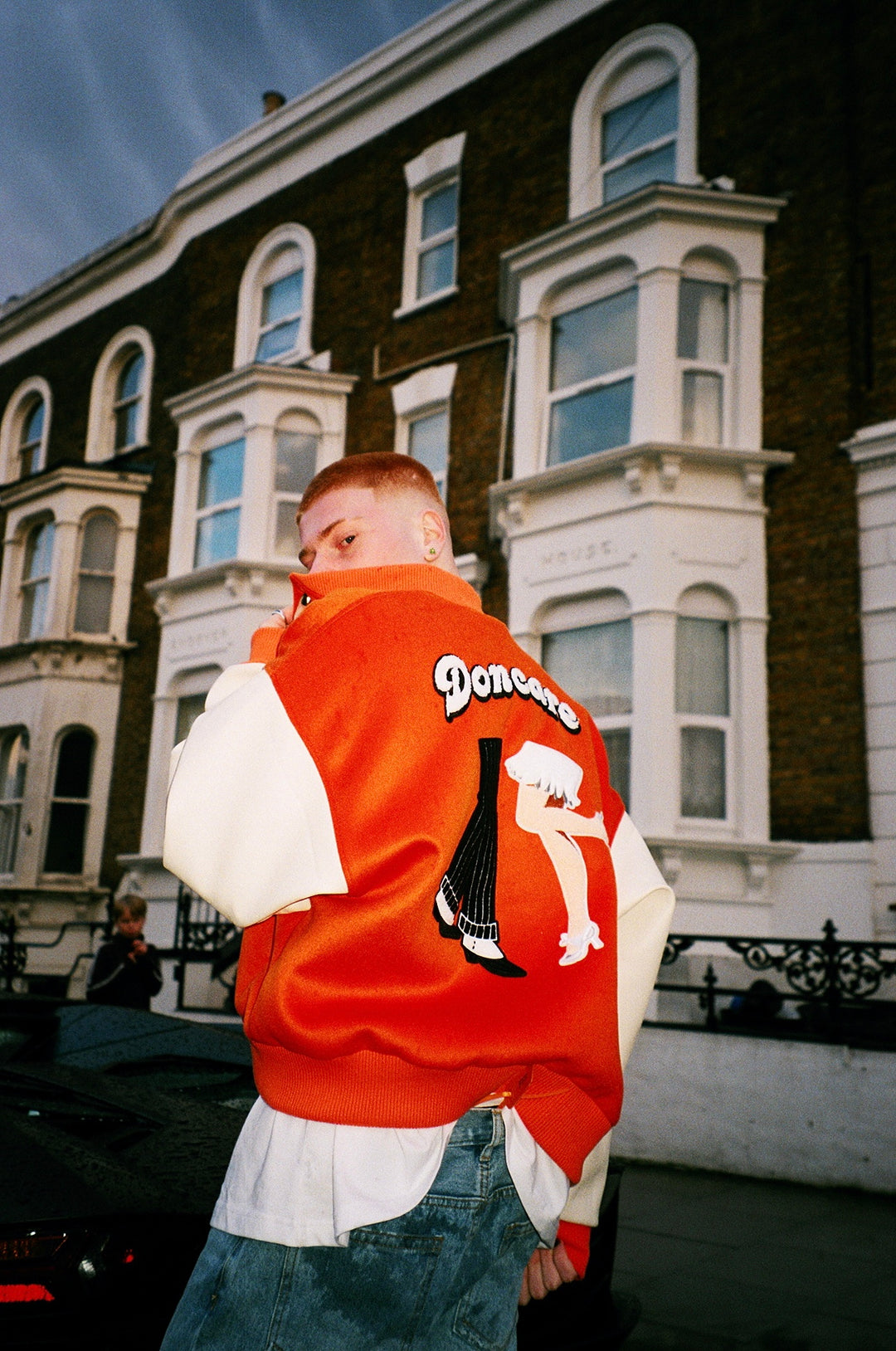 DONCARE Legs Varsity Baseball Jacket | Face 3 Face