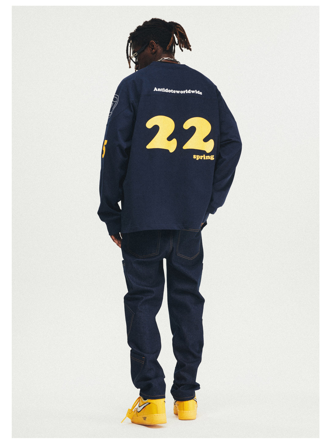 ANTIDOTE Logo Print hockey Long Sleeved Tee | Face 3 Face