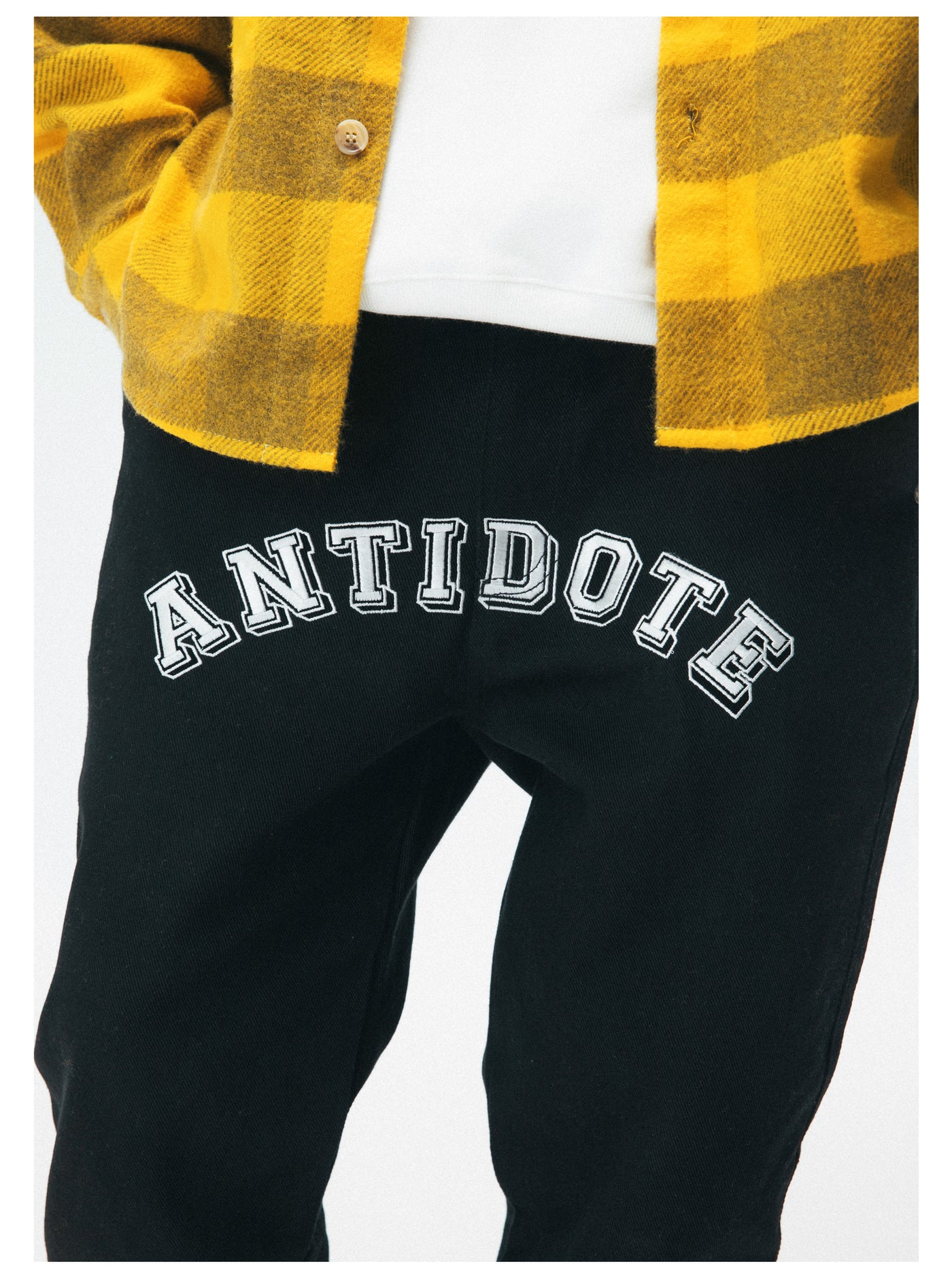 ANTIDOTE Embroidered LOGO Trousers