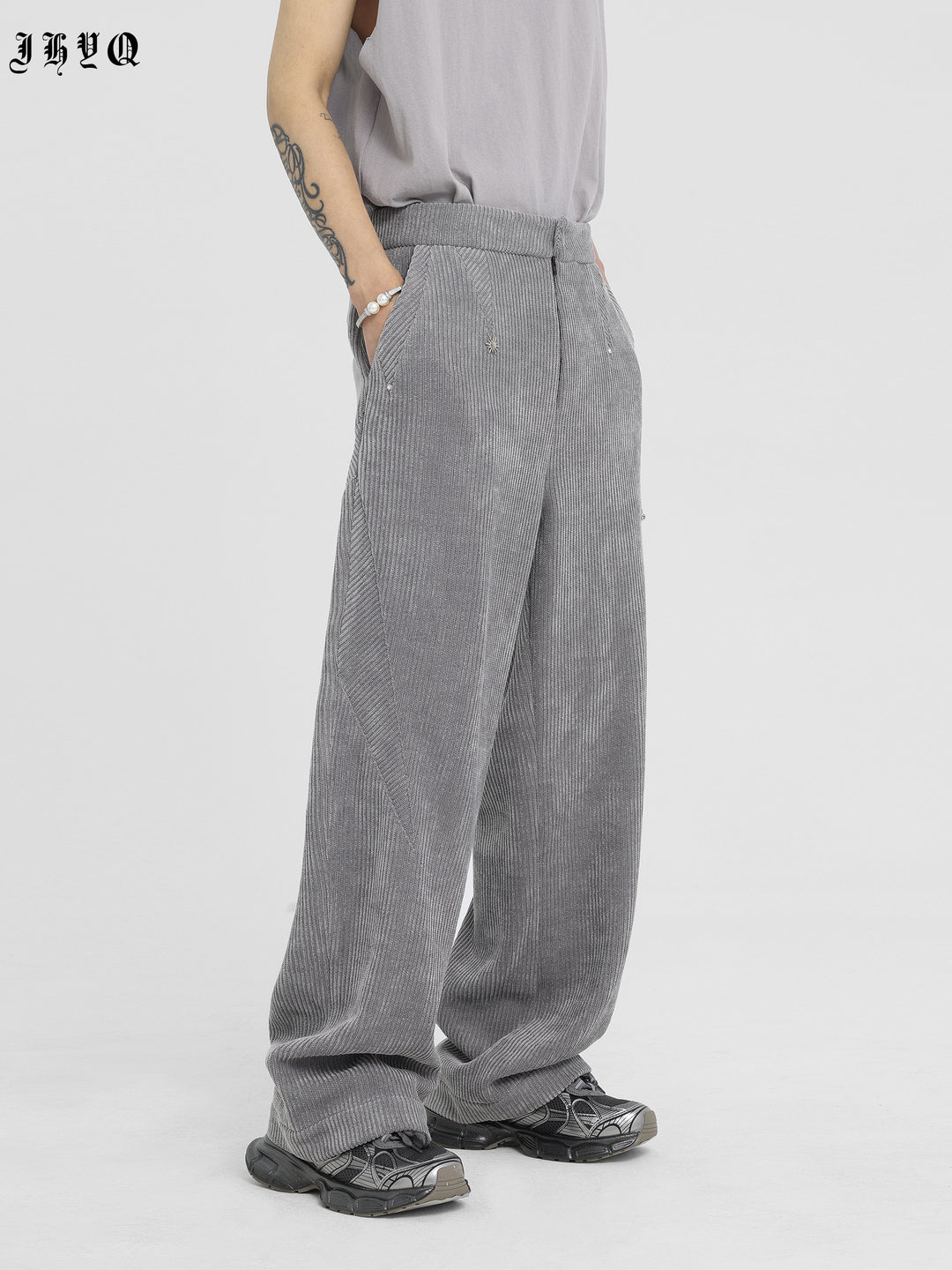 JHYQ Corduroy Smooth Wide Leg Pants