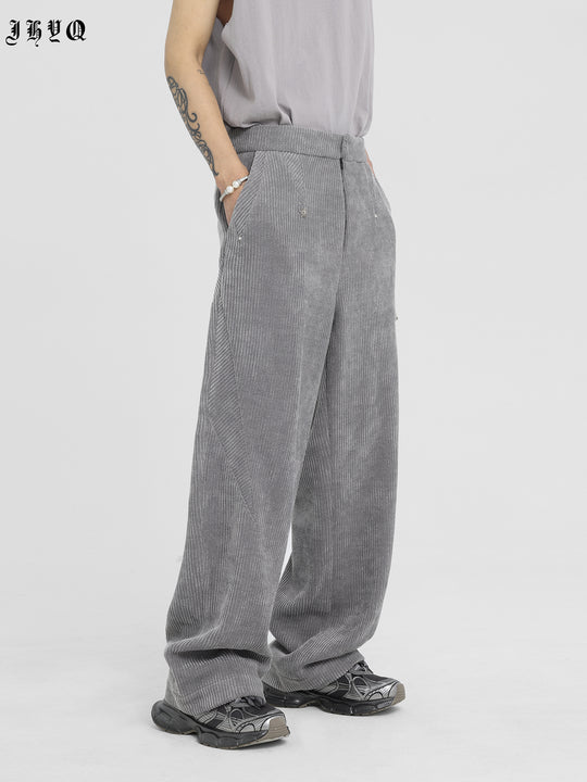 JHYQ Corduroy Smooth Wide Leg Pants
