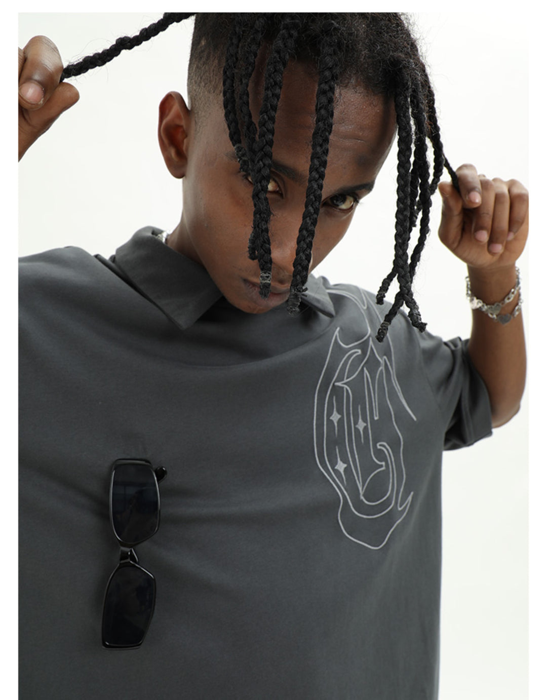 Cashrules Cross Star Logo Embroidered Polo