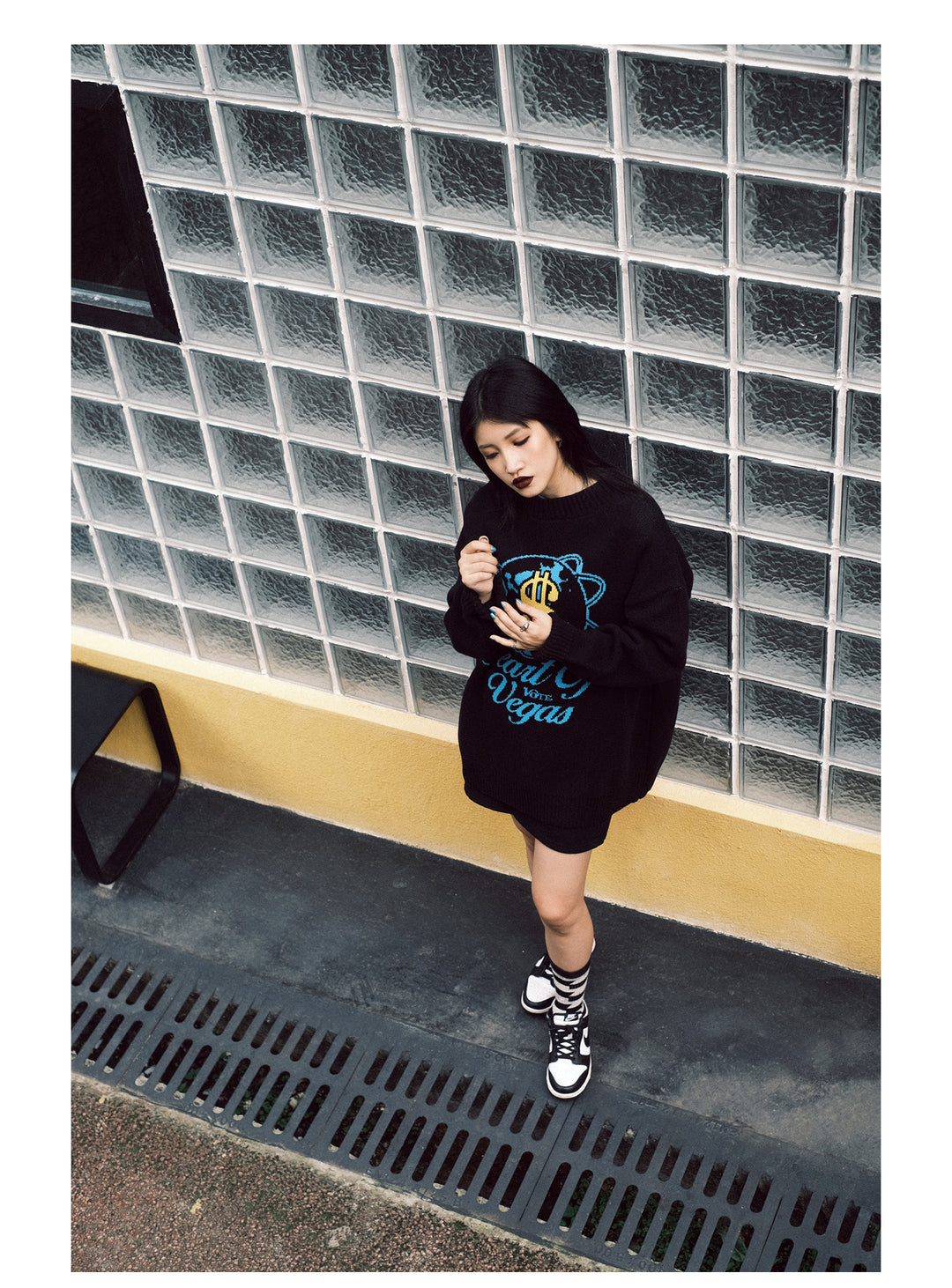 VOTE Casino Dollar Knit Sweater